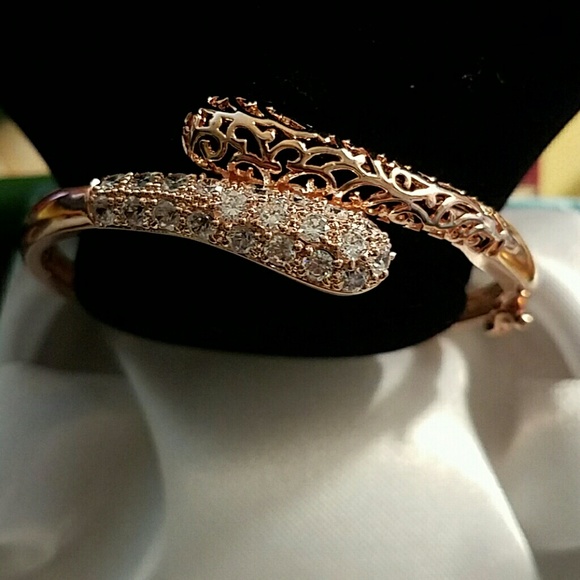 🎉SALE 2xs hp the Nicki Rose gold cz bracelet nib