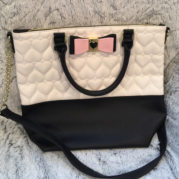 Betsey Johnson Be Mine Quilted Heart Bag