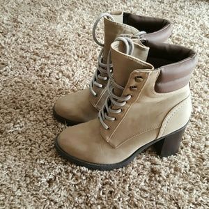 Parker & Sky lace up boots with heels *Final Mark*