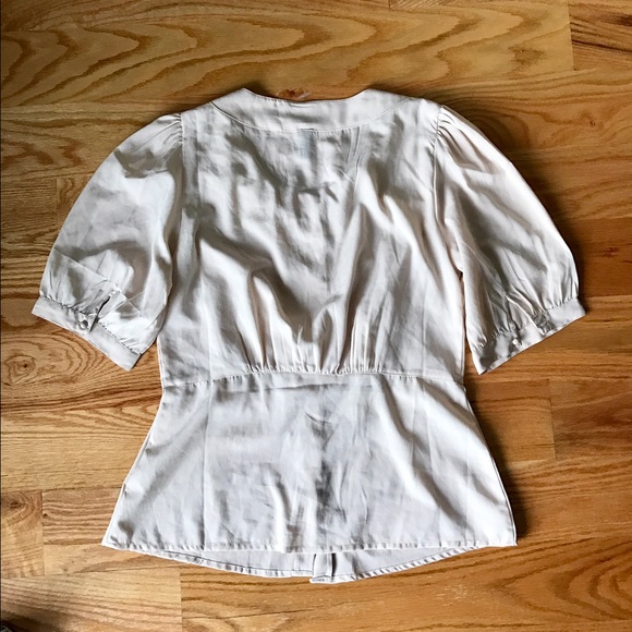 Vintage inspired Peter Pan collar crocheted blouse - Picture 2 of 2