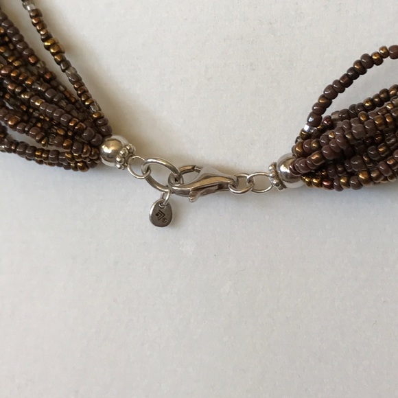 Silpada multi-strand seed bead necklace N1815 - Picture 3 of 4