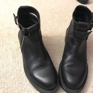 Zara, ankle buckle boots