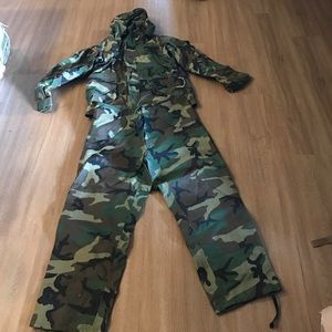 Gore-Tex coat and pants.