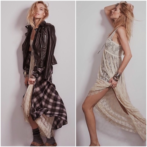 Long Lace Sheer Sleeveless Boho Hippie Summer NWT - Picture 2 of 4