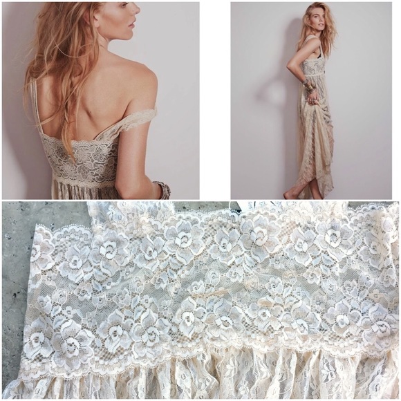 Long Lace Sheer Sleeveless Boho Hippie Summer NWT - Picture 3 of 4