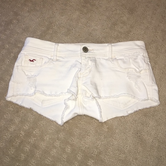 Hollister white shorts