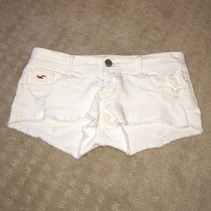 Hollister white shorts