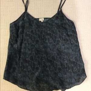 Wilfred navy/blue/turquoise silk tank.