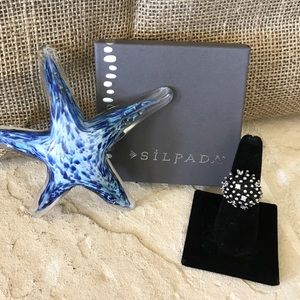 Silpada Sterling Silver Starburst Ring R2762