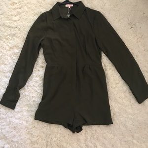 ReNamed hunter green shorts jumpsuit