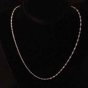 .925 Sterling Silver Thin Chain Necklace