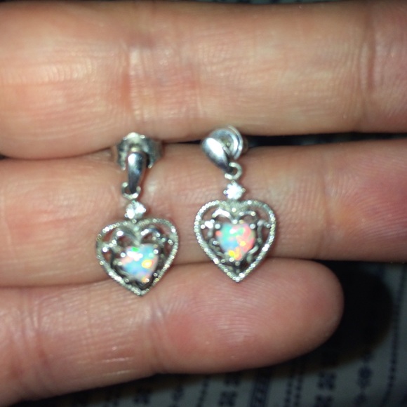 Sterling Silver Opal earrings