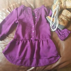12-18 months Purple Satin Shirt