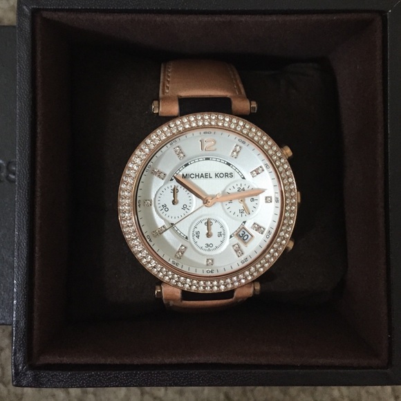 Michael Kors Chronograph Brown Leather  Watch