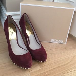 MICHAEL Michael Kors Suede Studded Heels