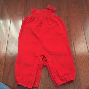 Corduroy dressy one piece with a bow, worn twice.