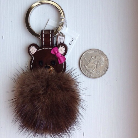Coach Mink Bear Keychain NWT - Picture 4 of 4