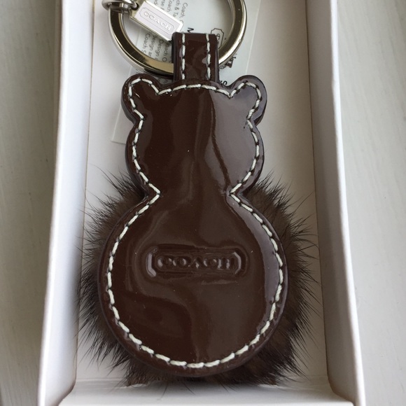 Coach Mink Bear Keychain NWT - Picture 3 of 4