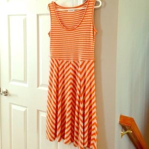 🔥SALE 🔥 Calvin Klein Chevron & Striped Dress