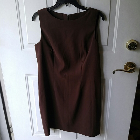 Chocolate brown sheath dress
