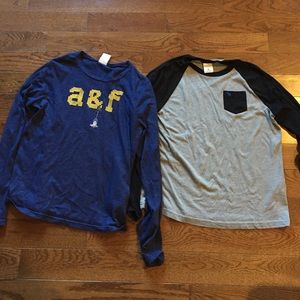 Boys Abercrombie & Fitch long sleeve tops