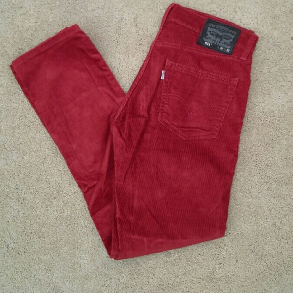 511 Levi's (red corduroy)
