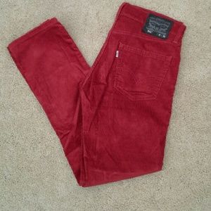 511 Levi's (red corduroy)