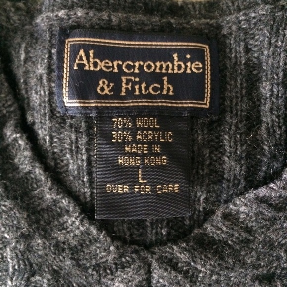 Abercrombie & Fitch Gray Wool Sweater - Picture 4 of 7