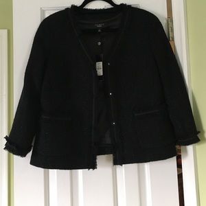 Black sparkly short jacket by Talbot's.Sz-8.