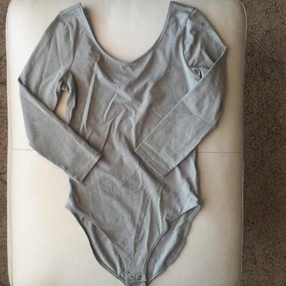 EXPRESS olive green bodysuit