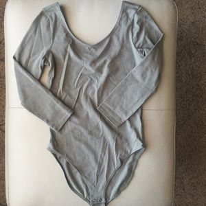 EXPRESS olive green bodysuit