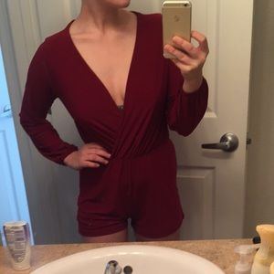 Maroon romper