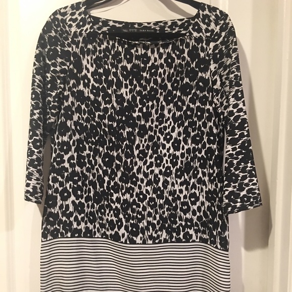 Zara: shift leopard dress