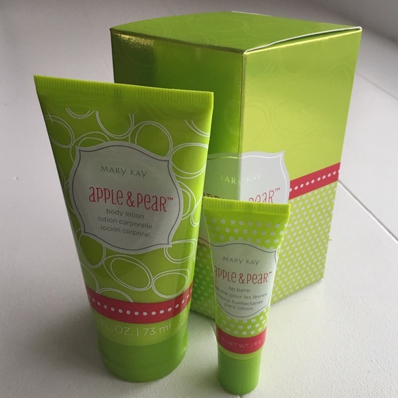 Mary Kay Apple & Pear lotion and lip balm gift set