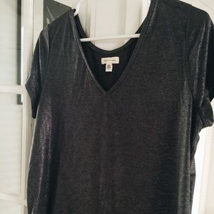 Silence & noise metallic t shirt