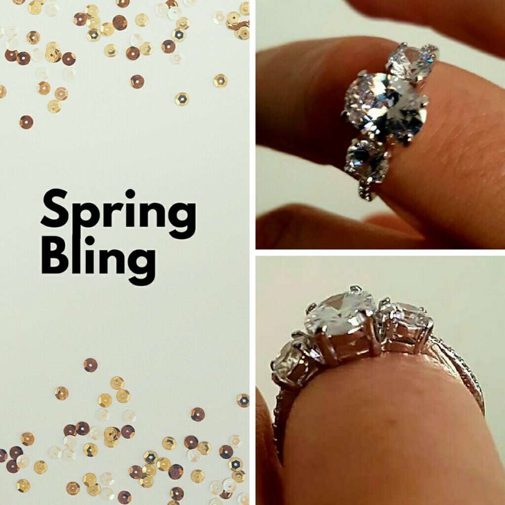 Gorgeous CZ/Silver Ring