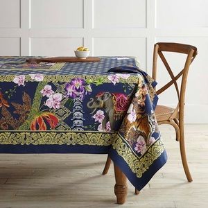 Williams and Sonoma Thai print tablecloth