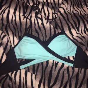 victoria's secret pink halter wrap bikini top