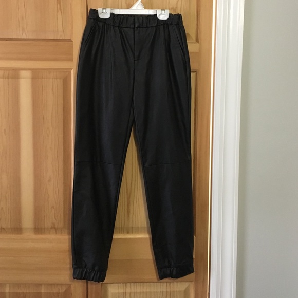 Calvin Klein Women's Leather Joggers/ size 2