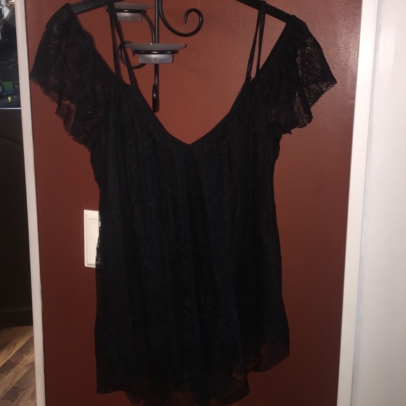 Lacey black top!