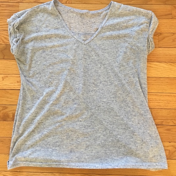 Light purple top.