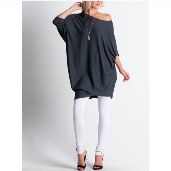 🆕ADILYN loose fit dolman style dress - WINE - Picture 3 of 4