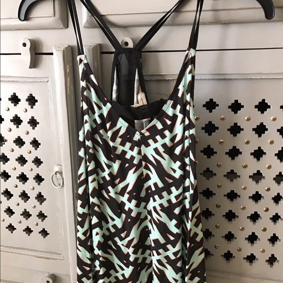 Silence + Noise jersey double strap top