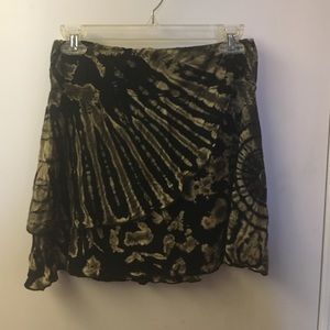Tie dye hippie skirt boho festival