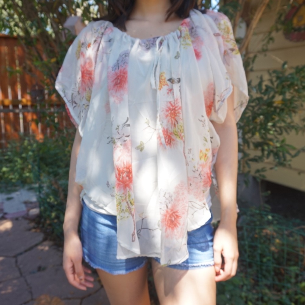Floral Sheer Blouse