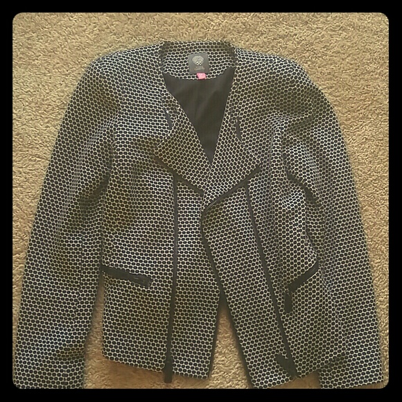 Vince Camuto Jackets & Blazers - Super Cute & warm polka dot Vince Camuto Jacket