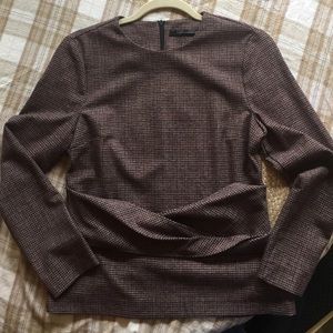 Zara Long Sleeve Top Blouse