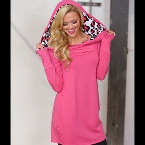 Pink hooded tunic 😍🎀