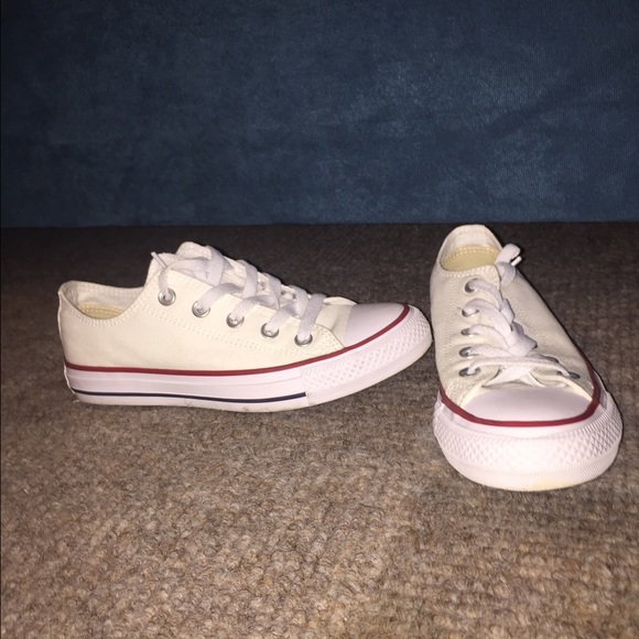 White low-top converse