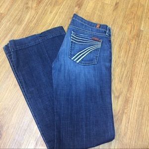 7 For All Man Kind Jeans 25X31 DOJO New York Dark